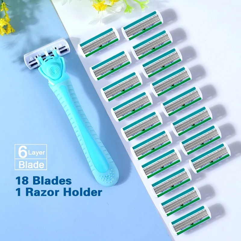 1 Handle + 18 Blades/ Women Ma - Safety Razor Handle avis et prix