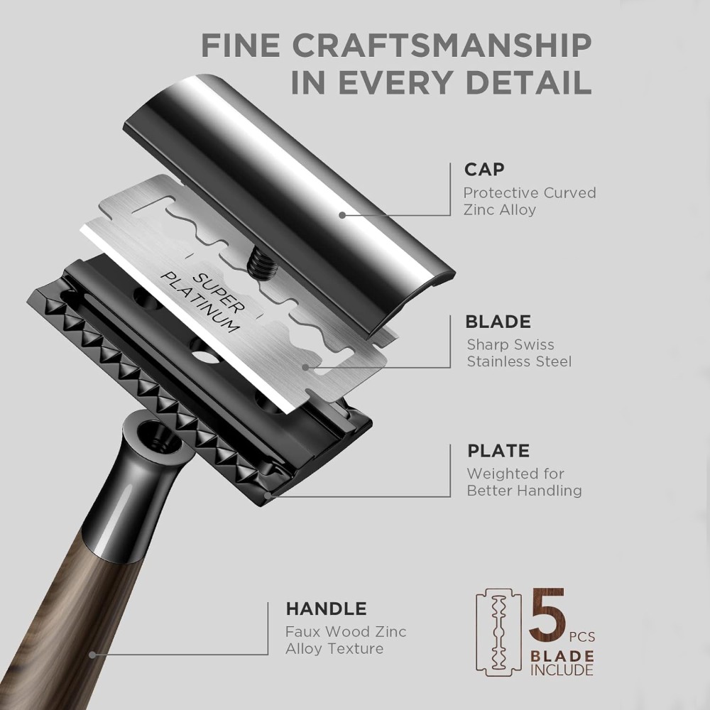 Professional Men's Double Edge - Safety Razor Handle avis et prix