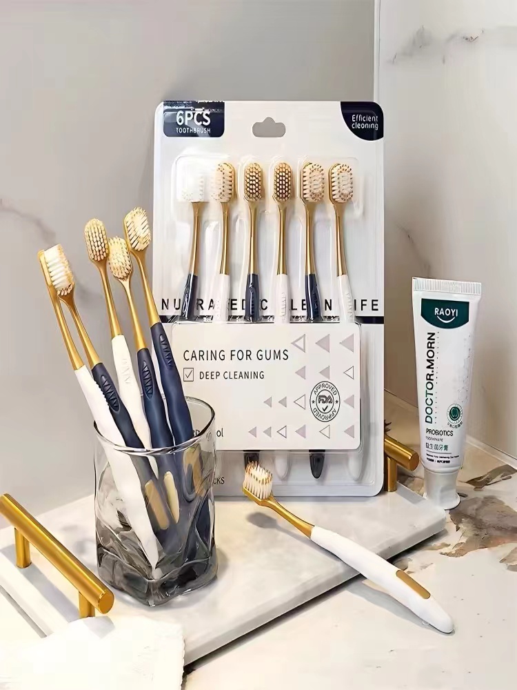 Toothbrush Adult Soft Hair Hou - Bamboo Toothbrush Set avis et prix