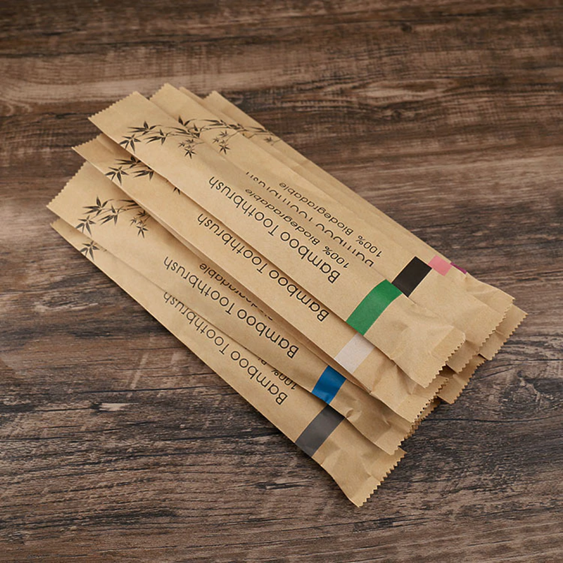 50 / 100 Pcs  Customized Laser - Bamboo Toothbrush Set avis et prix