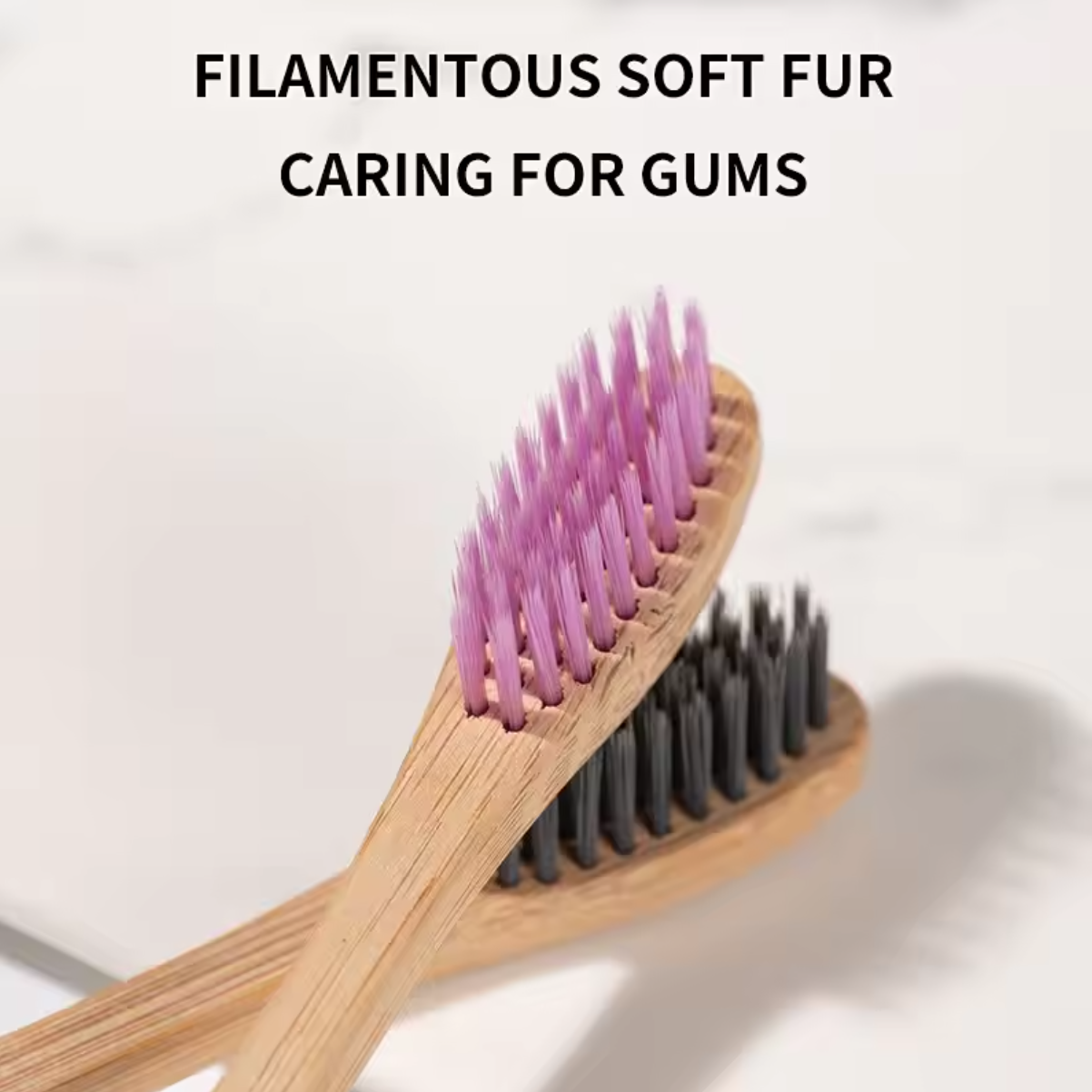 Single Cowhide Wrapped Bamboo  - Bamboo Toothbrush Set avis et prix