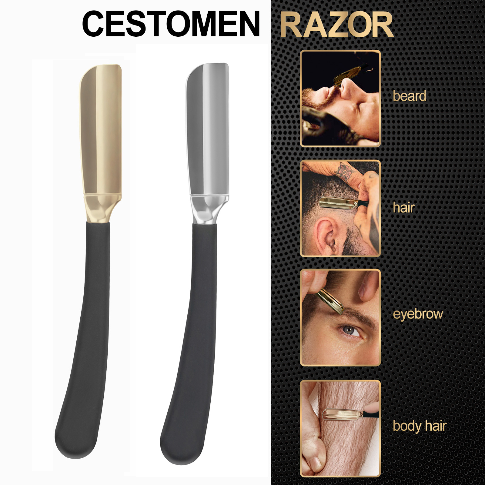 1Pc Pro Baber Beard Straight E - Safety Razor Handle avis et prix