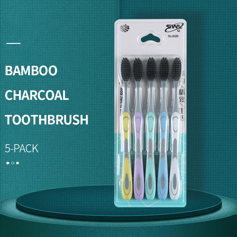 5/10pcs manual toothbrush with - Bamboo Toothbrush Set avis et prix