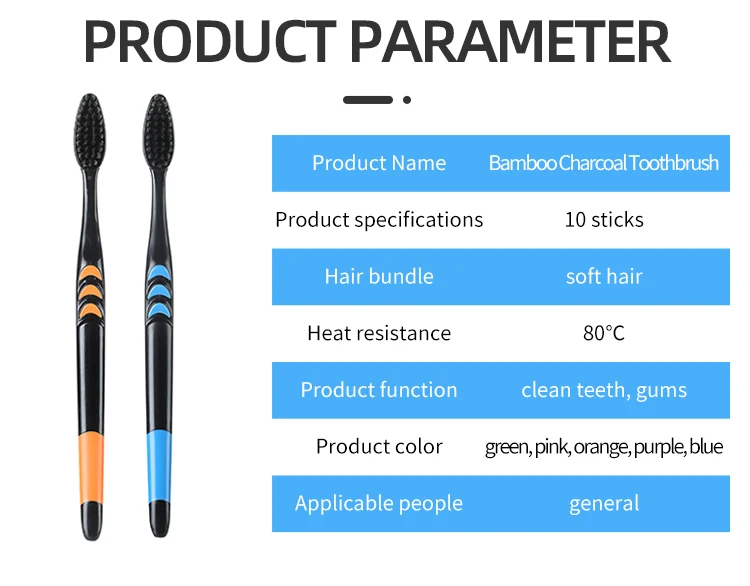 Bamboo Charcoal Soft Bristles  - Bamboo Toothbrush Set avis et prix