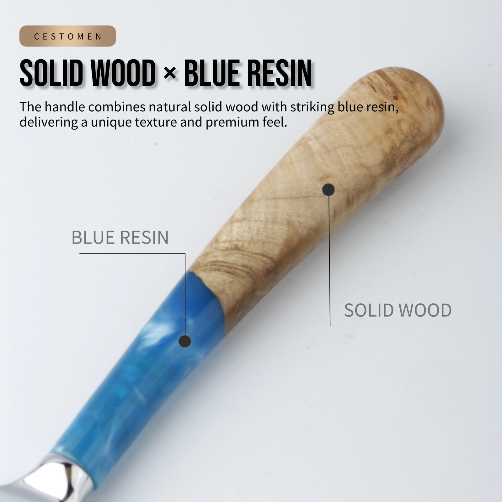 1Pcs Pro Resin Wood Handle Bar - Safety Razor Handle avis et prix