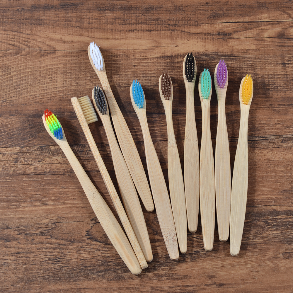 10Pcs Colorful Toothbrush Natu - Bamboo Toothbrush Set avis et prix