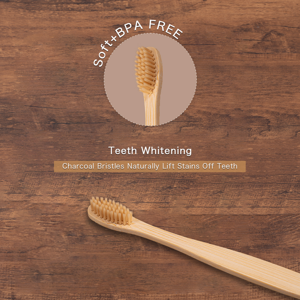 10Pcs Colorful Toothbrush Natu - Bamboo Toothbrush Set avis et prix