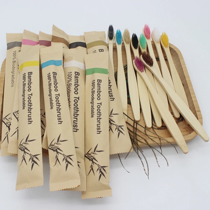 Bamboo Toothbrushes 100Pcs Eco - Bamboo Toothbrush Set avis et prix
