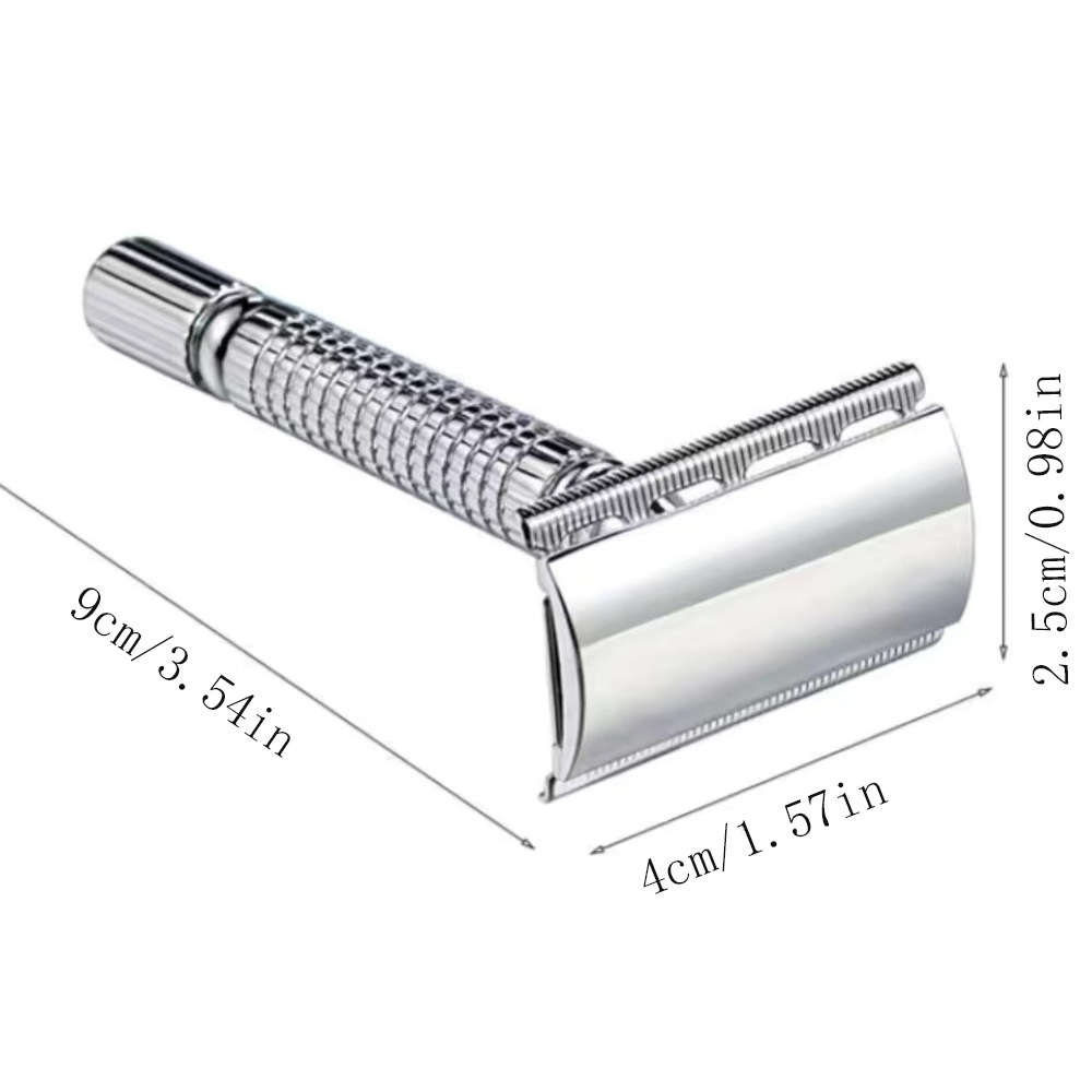 Stainless steel short handle c - Safety Razor Handle avis et prix